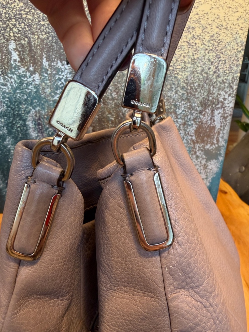 Coach Classic Madison Phoebe Taupe Leather Shoulder Bag 2013 (VGUC) - Picture 16 of 16